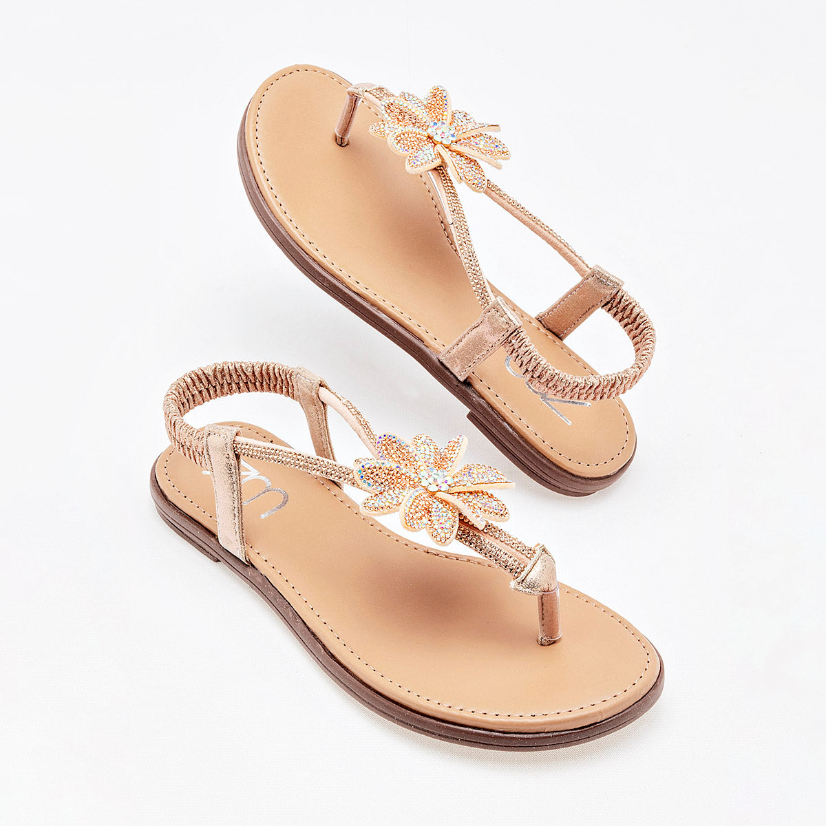 SANDALIA MUJER TOP MODA 5118 ORO ROSA PLATA