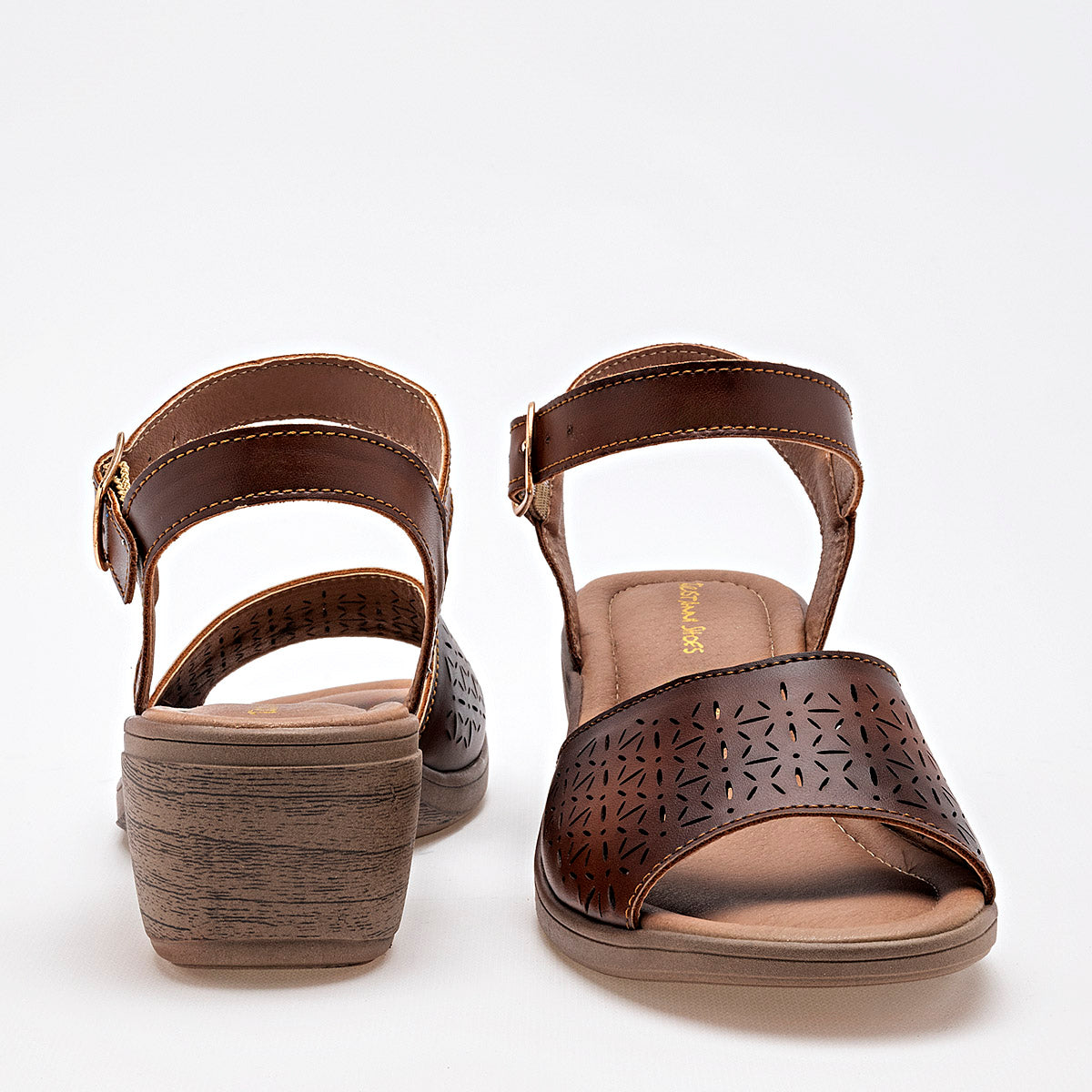 SANDALIA MUJER TRISTANNI SHOES 13007 CAFE