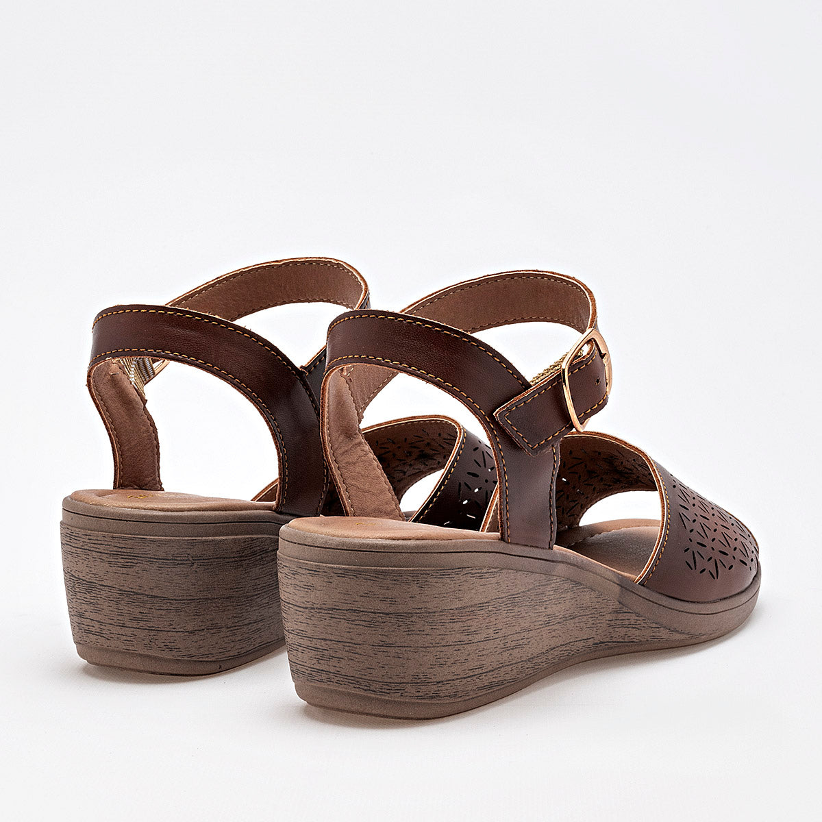 SANDALIA MUJER TRISTANNI SHOES 13007 CAFE