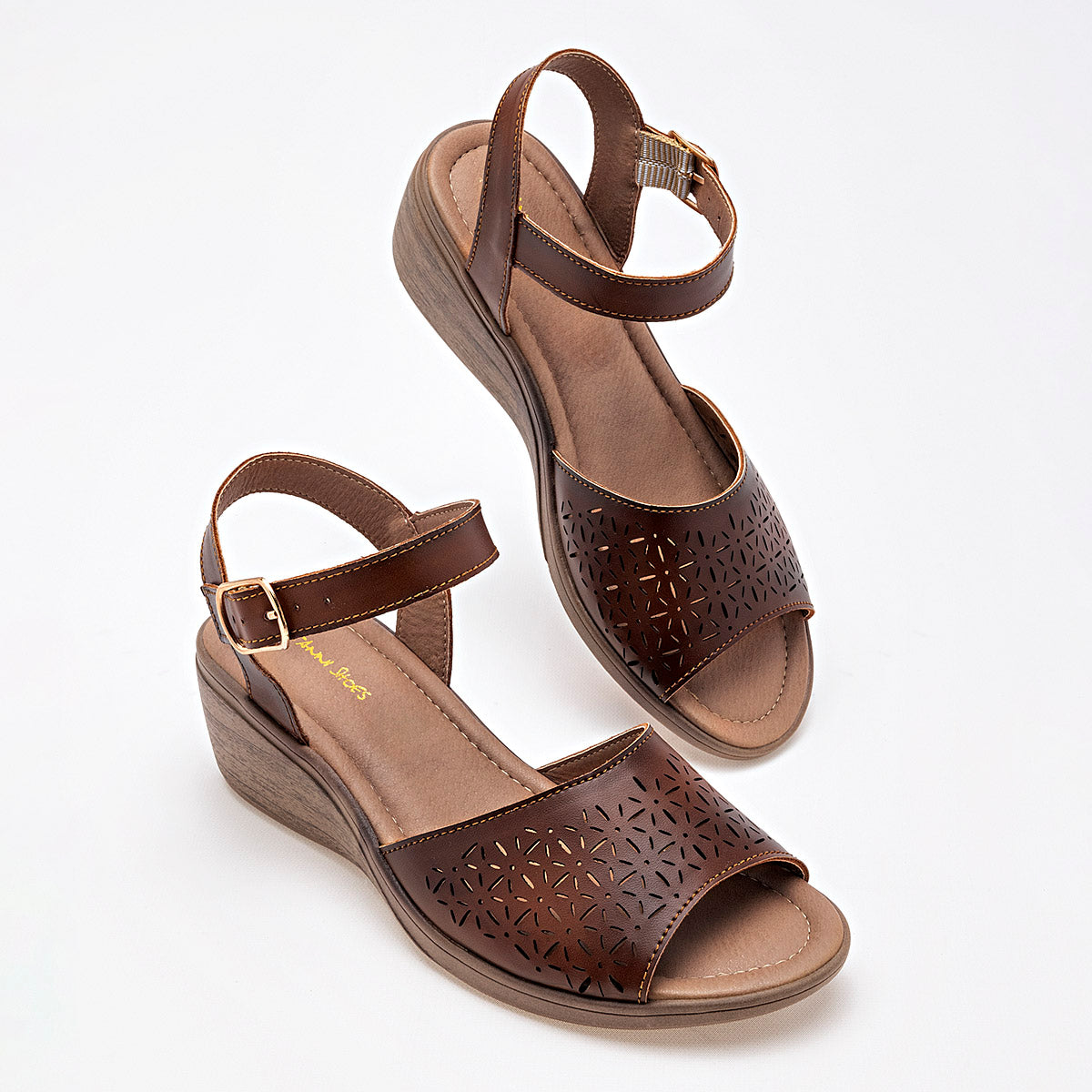 SANDALIA MUJER TRISTANNI SHOES 13007 CAFE