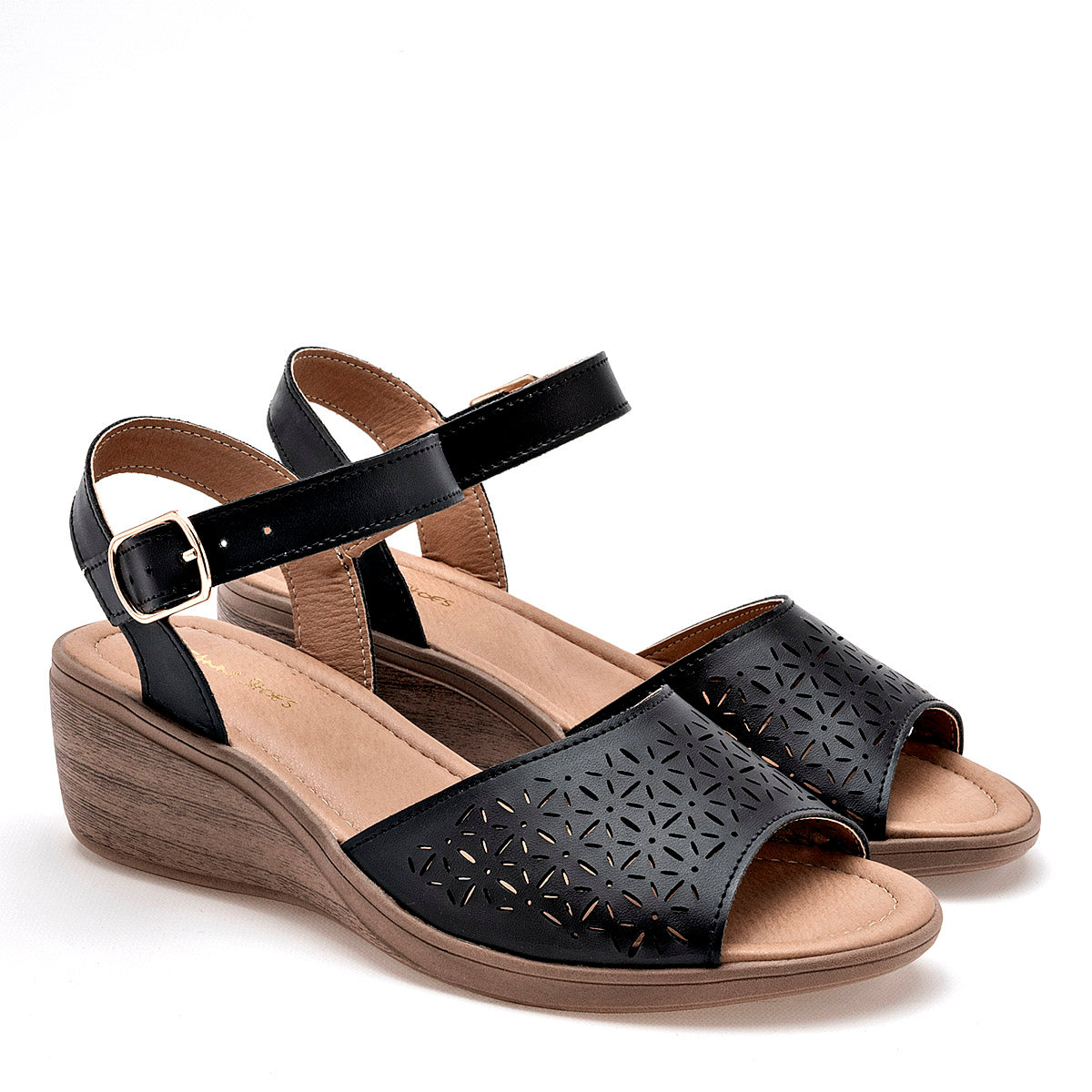 SANDALIA MUJER TRISTANNI SHOES 13007 NEGRO