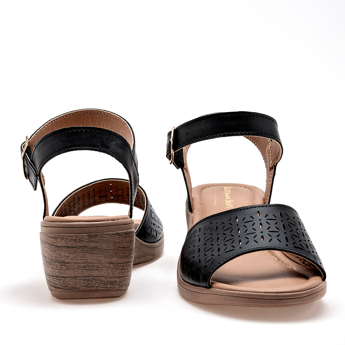 SANDALIA MUJER TRISTANNI SHOES 13007 NEGRO