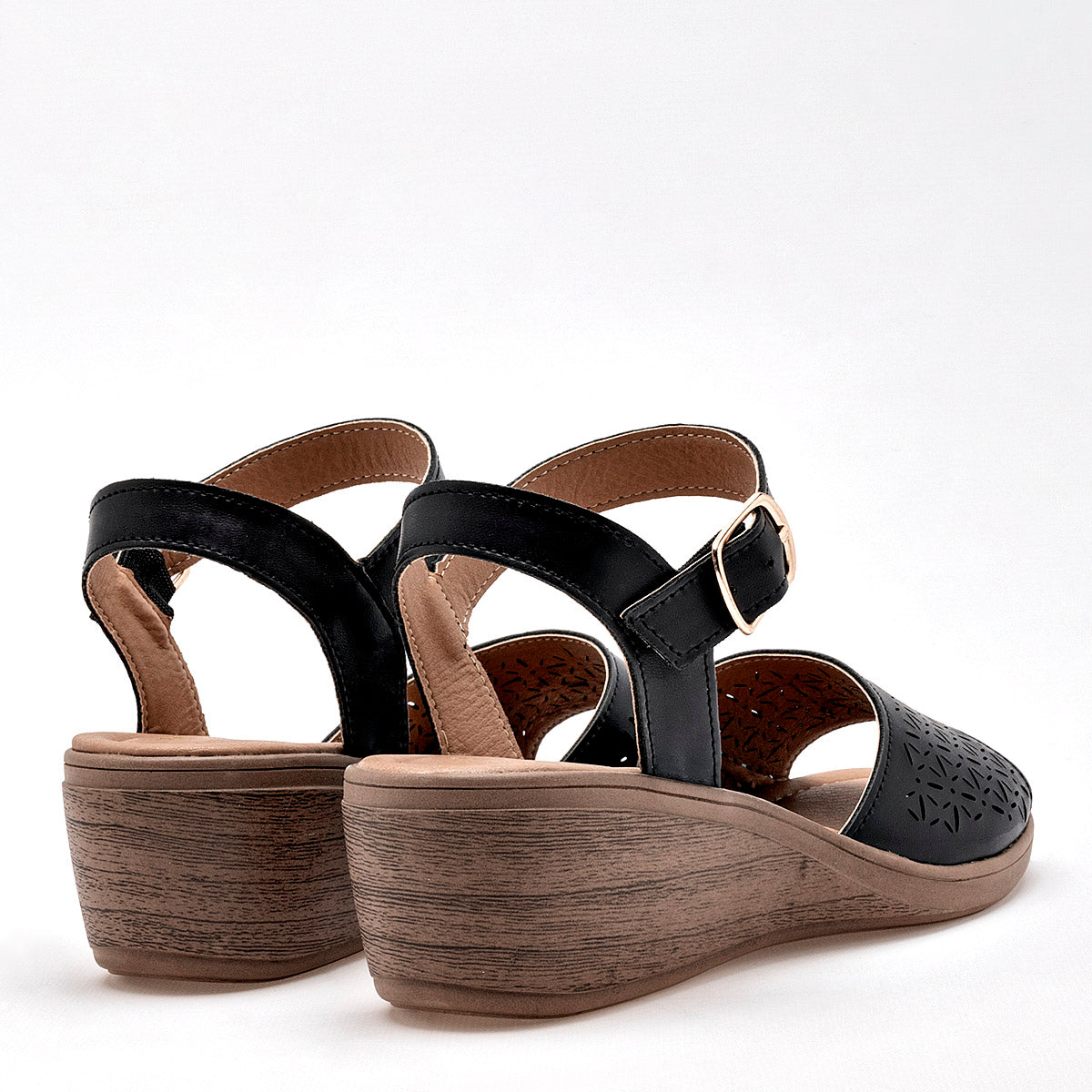 SANDALIA MUJER TRISTANNI SHOES 13007 NEGRO