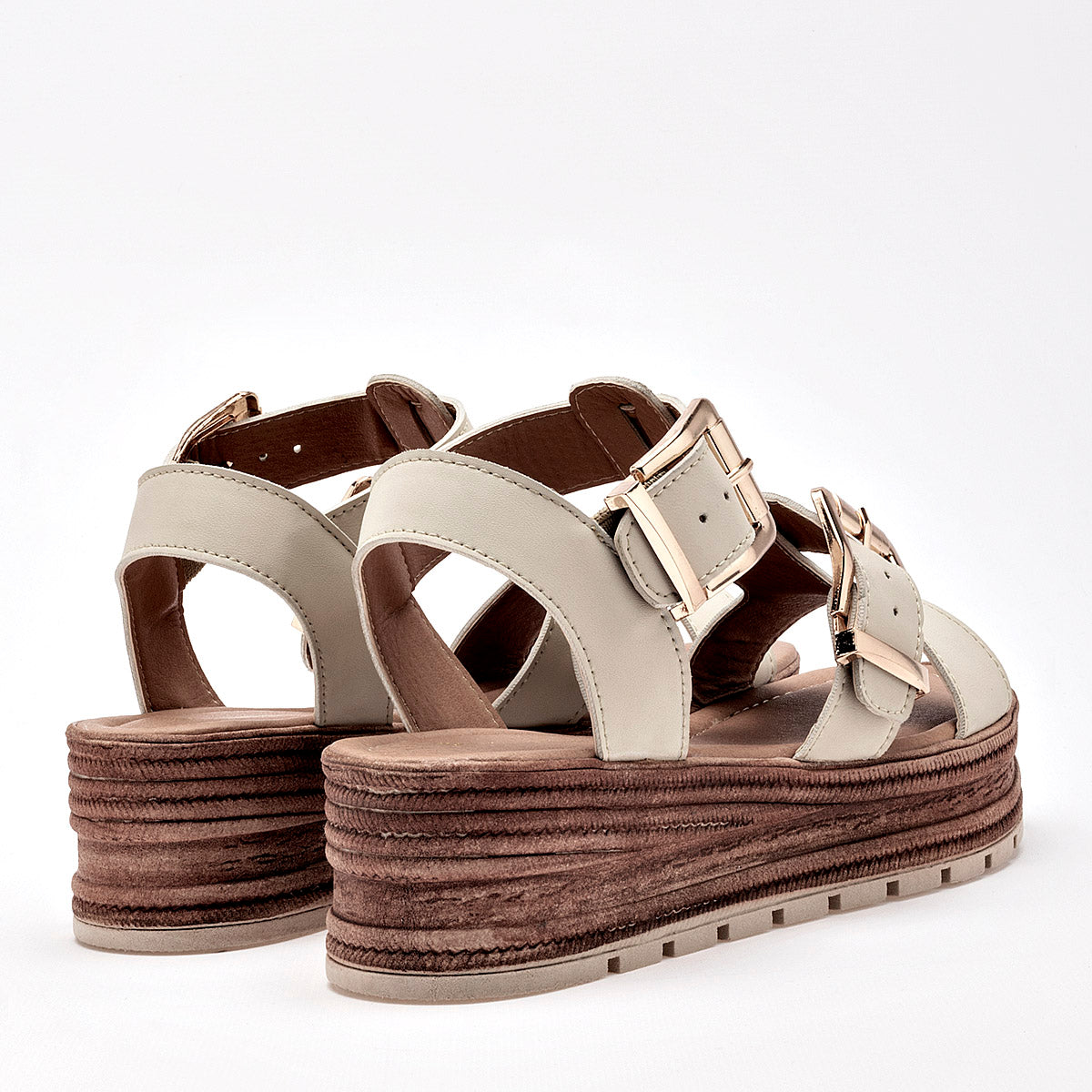 SANDALIA MUJER TRISTANNI SHOES 17000 BEIGE