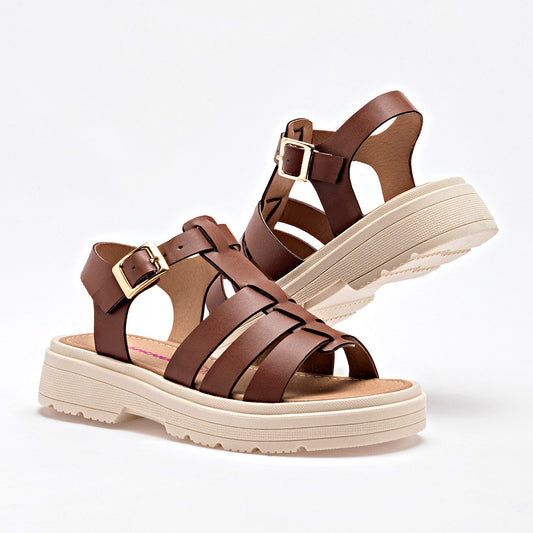 SANDALIA NIÑA TROPICANA TR261007 CAMEL