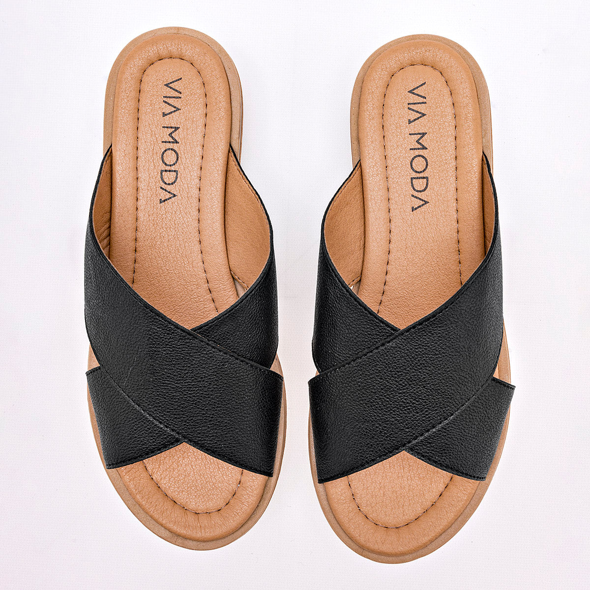 SANDALIA MUJER VIA MODA AITANA NEGRO