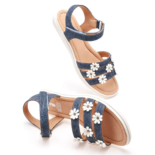 SANDALIA MUJER YUYIN 25123 MEZCLILLA