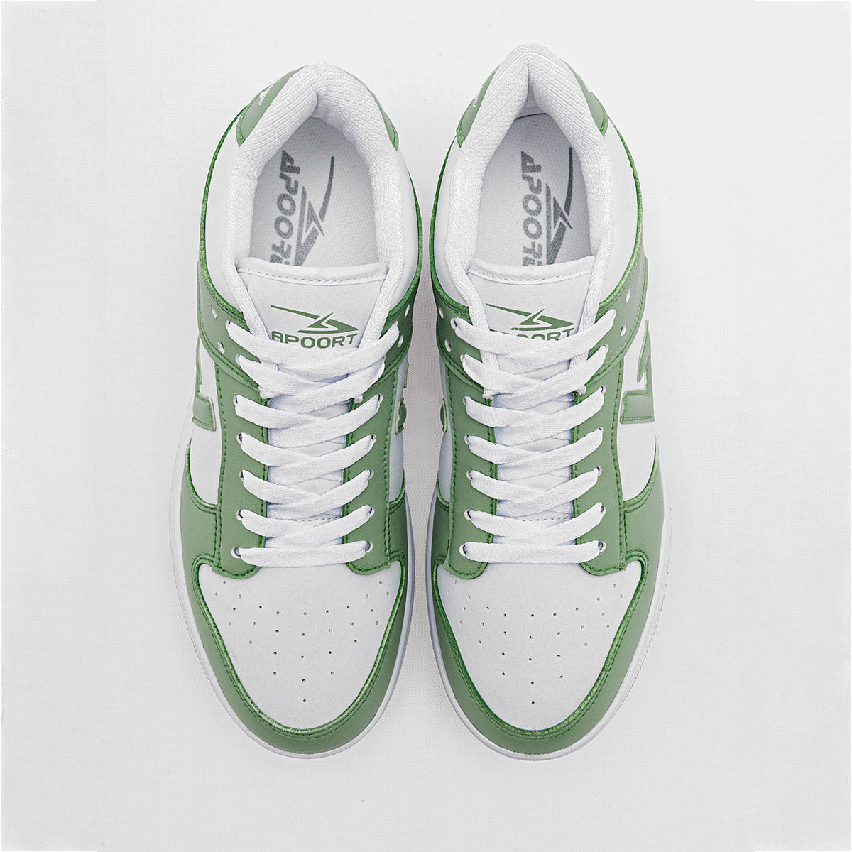 TENIS URBANO MUJER APOORT A5016 BLANCO VERDE