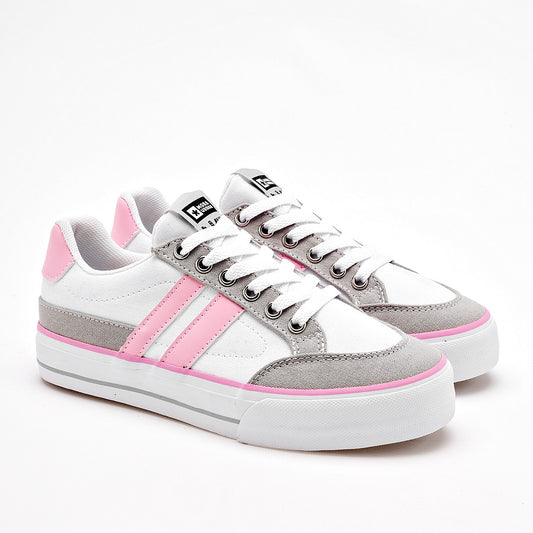 TENIS URBANO MUJER MORA URBAN ESPERANZA BLANCO GRIS ROSA