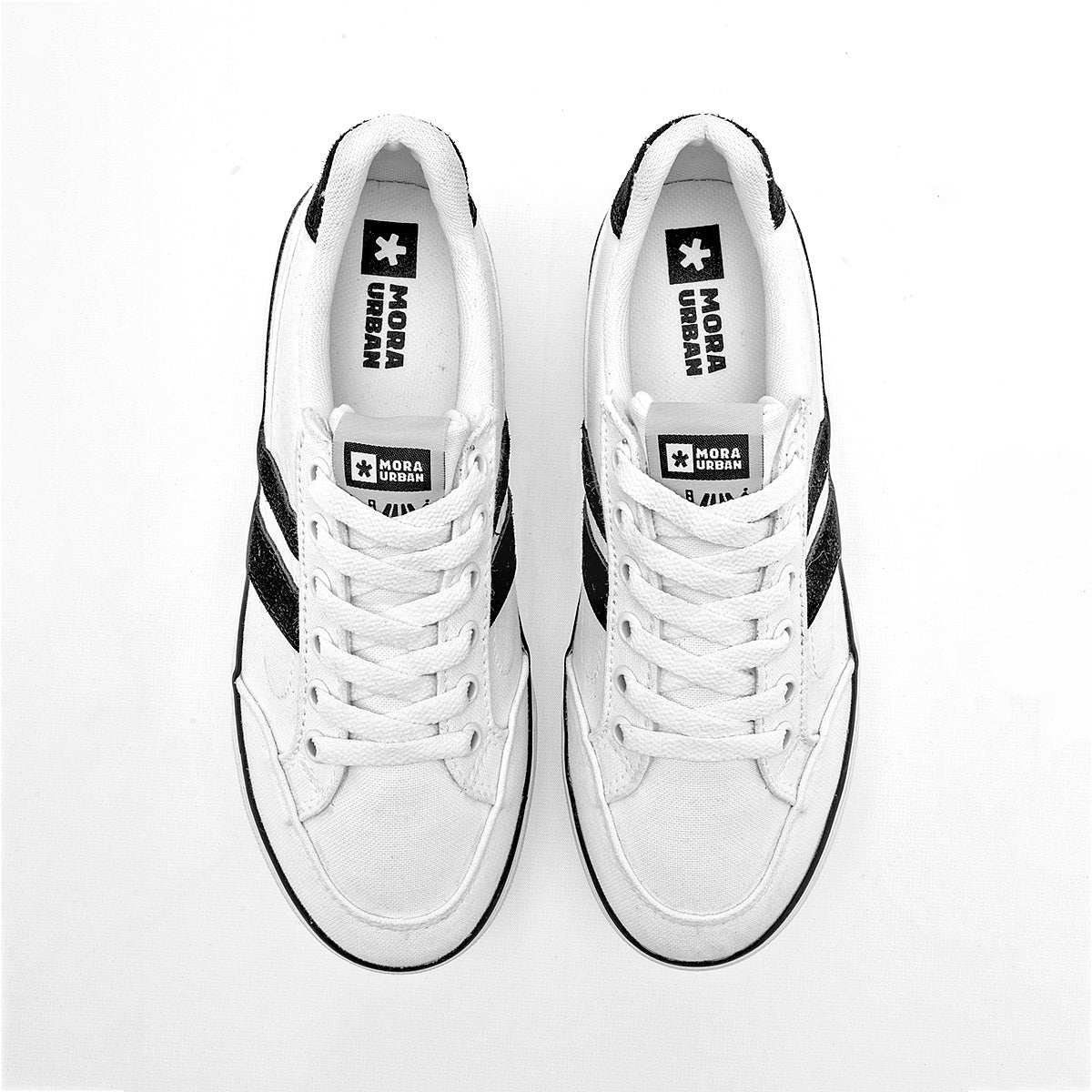TENIS URBANO MUJER MORA URBAN ESPERANZA BLANCO NEGRO