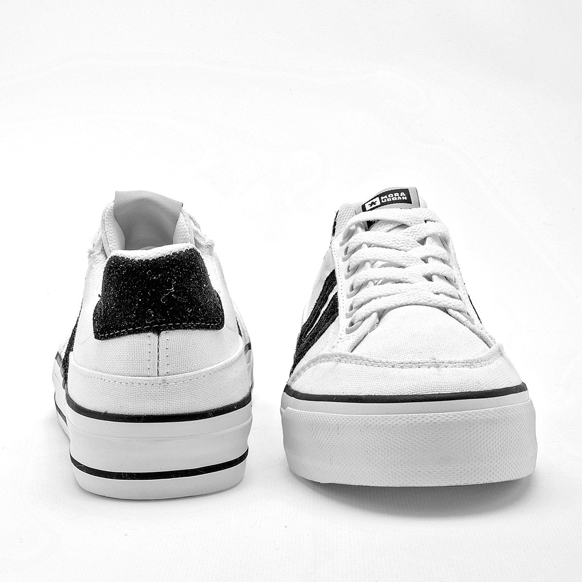 TENIS URBANO MUJER MORA URBAN ESPERANZA BLANCO NEGRO