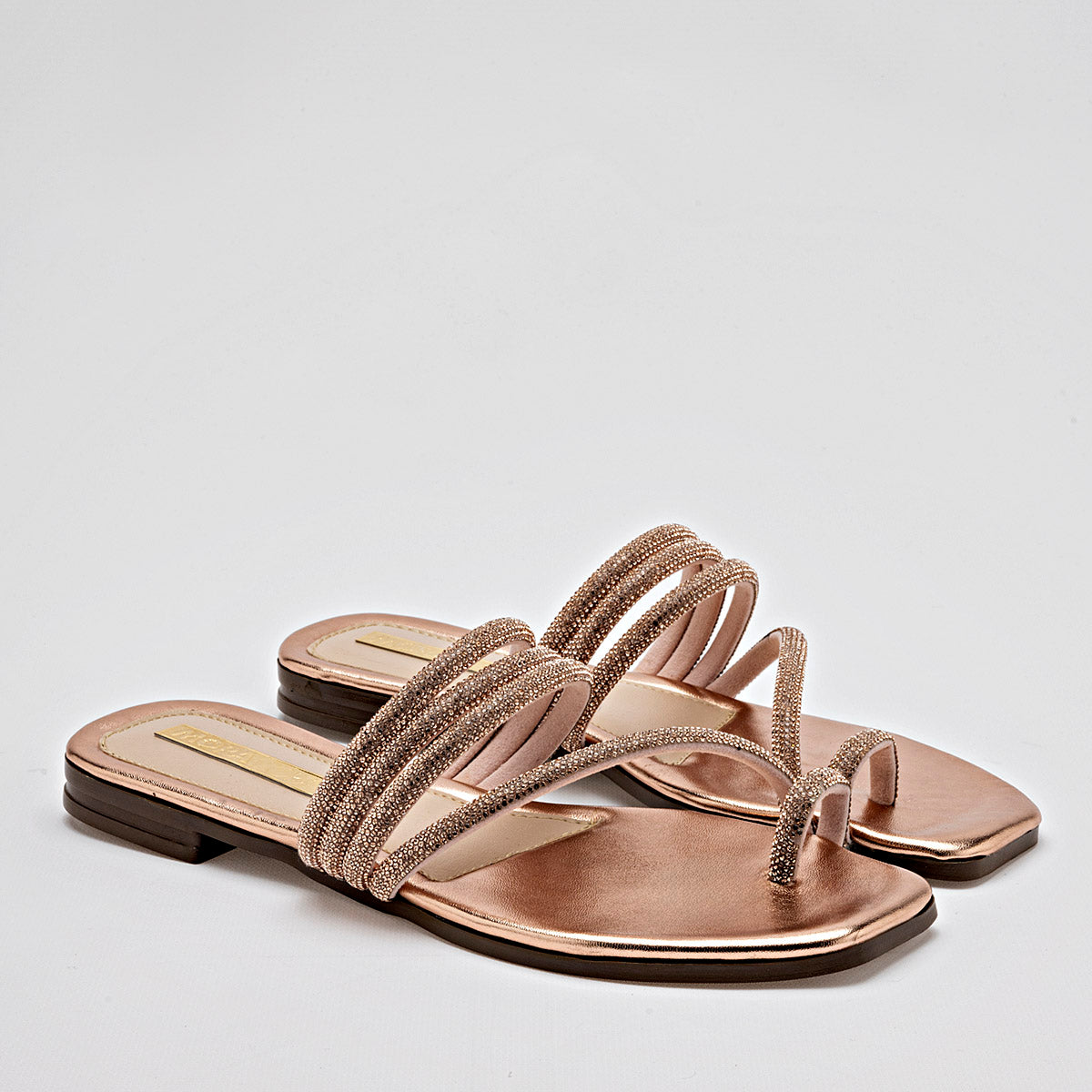 SANDALIA MUJER MORAMORA NATASHA ORO ROSA