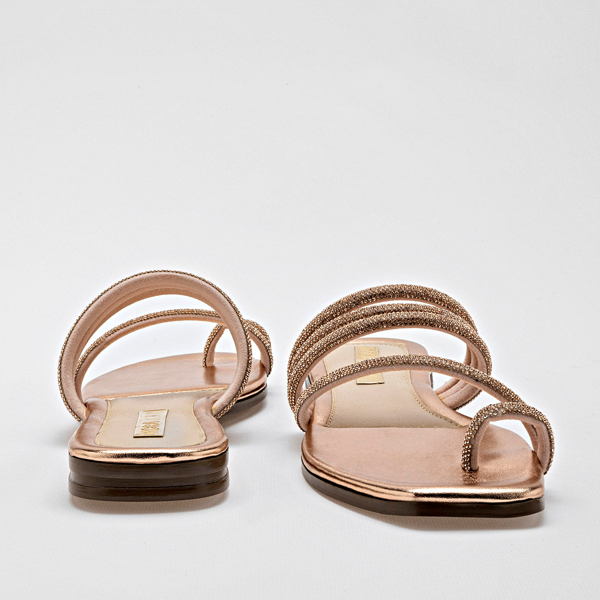 SANDALIA MUJER MORAMORA NATASHA ORO ROSA