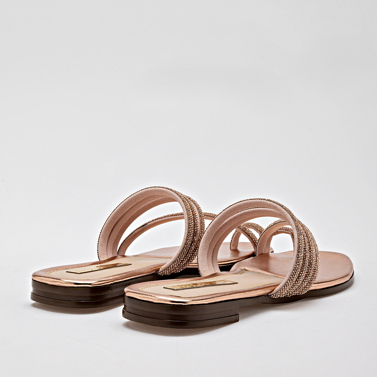 SANDALIA MUJER MORAMORA NATASHA ORO ROSA