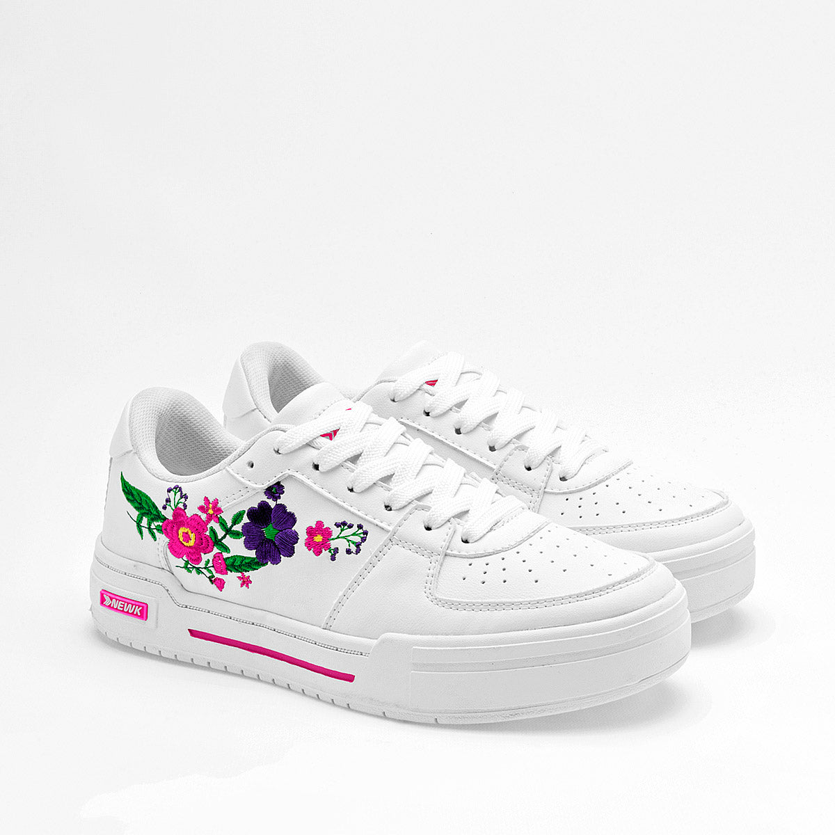 TENIS URBANO MUJER NEWK BX9701 BLANCO MULTICOLOR