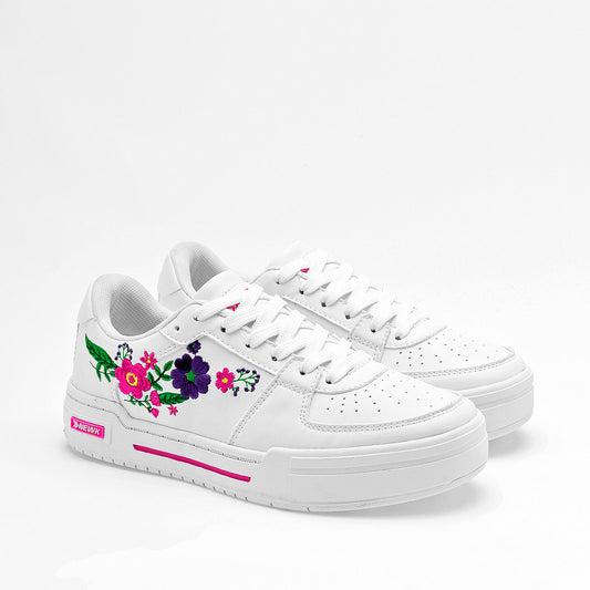 TENIS URBANO MUJER NEWK BX9701 BLANCO MULTICOLOR