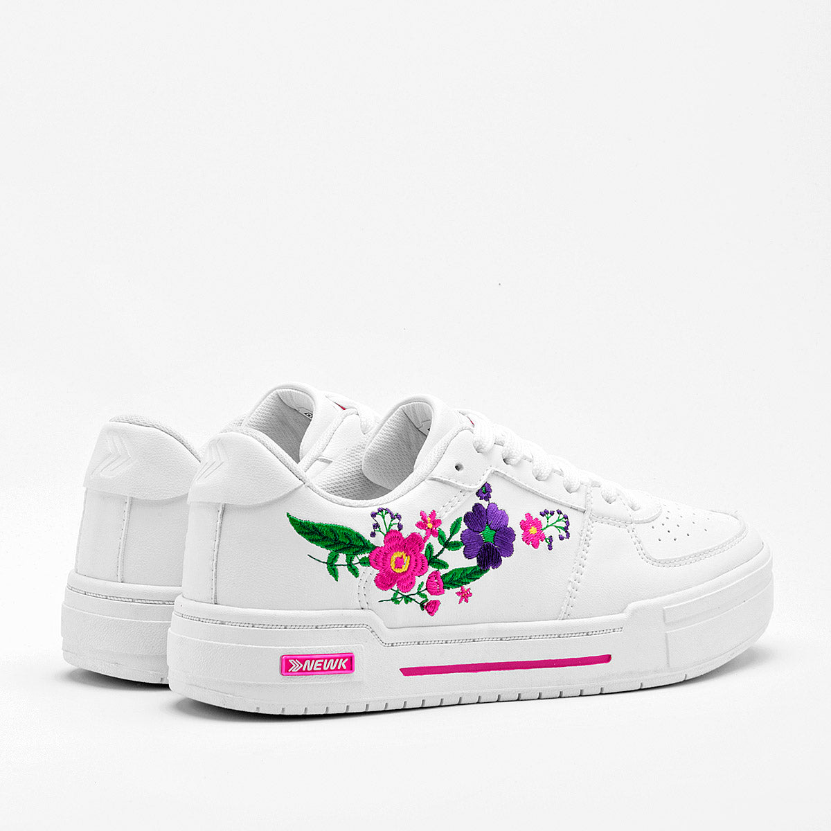 TENIS URBANO MUJER NEWK BX9701 BLANCO MULTICOLOR
