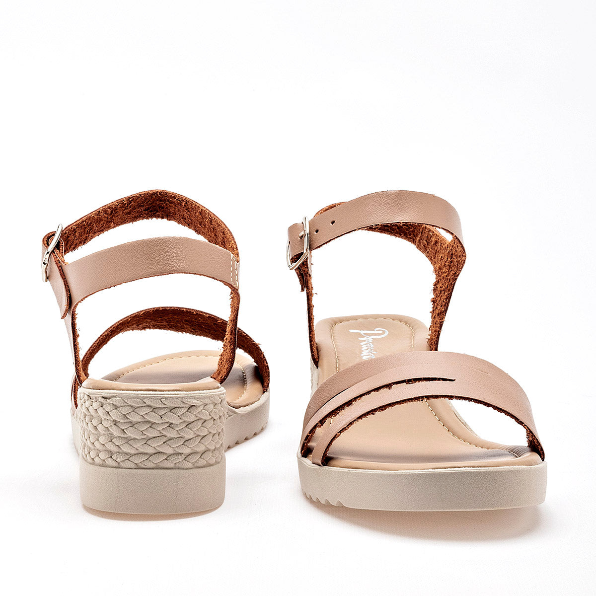 SANDALIA MUJER PRAVIA 2735 BEIGE