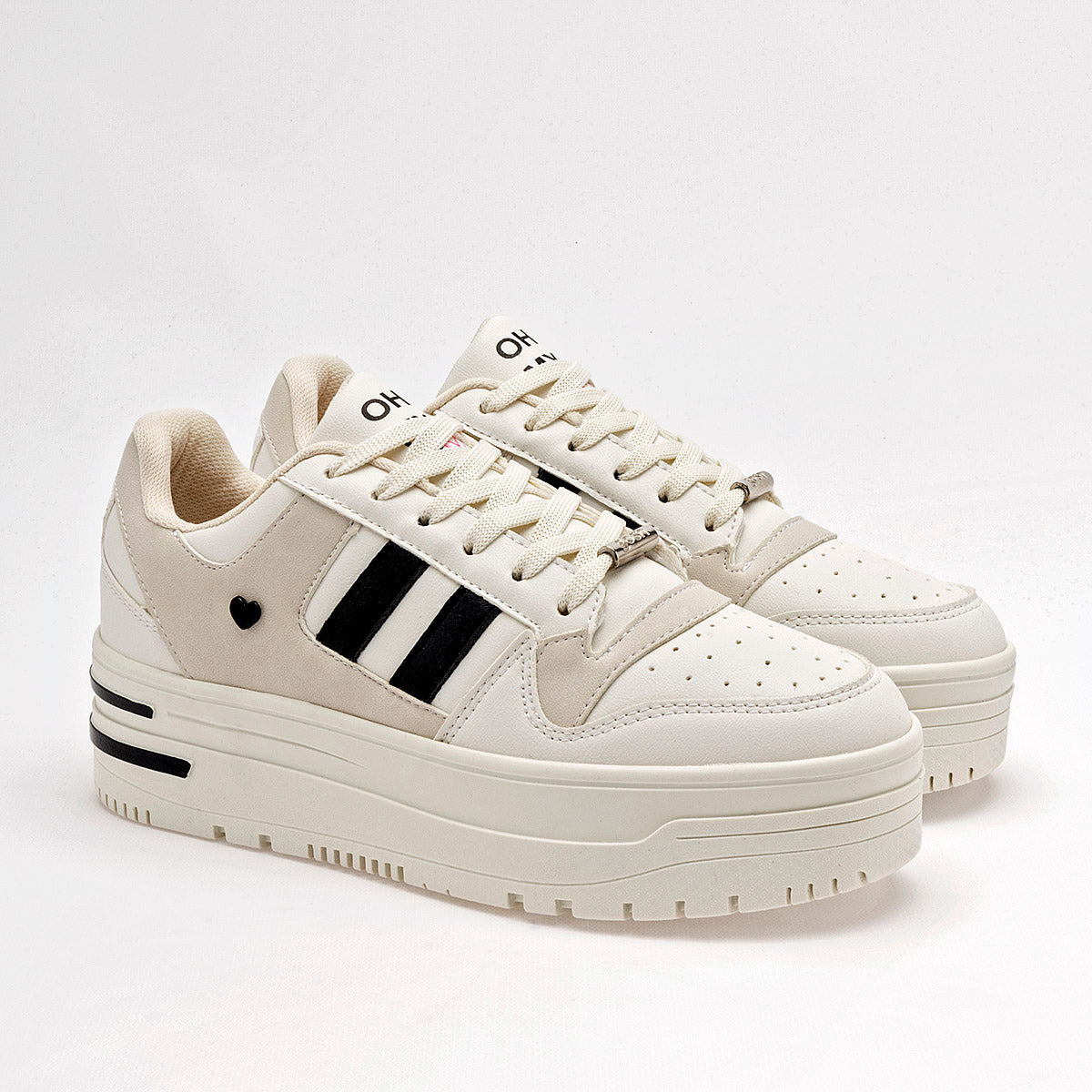 TENIS URBANO MUJER GÖSH 29300 BEIGE NEGRO