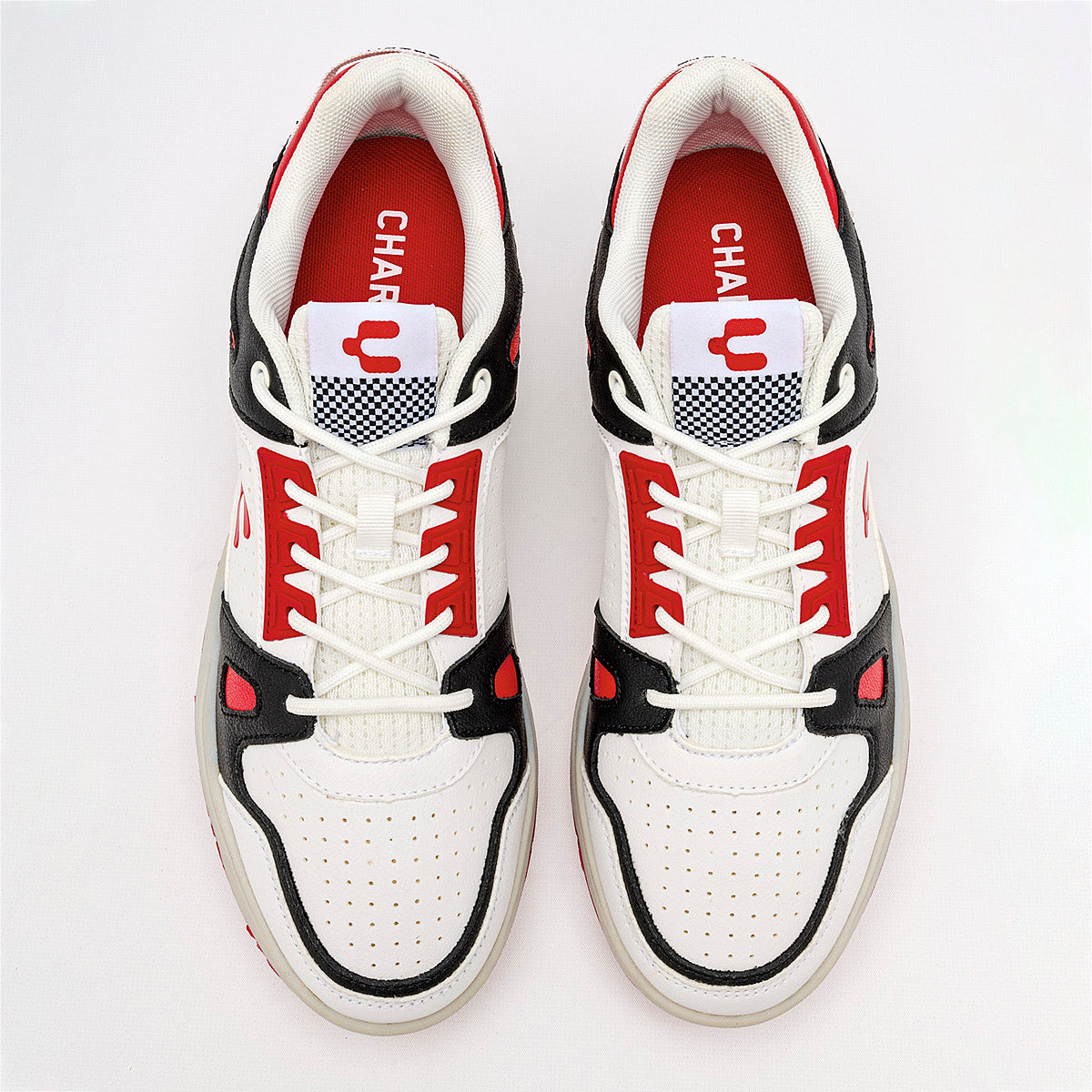 TENIS URBANO JUVENIL CHARLY 1086478008 BLANCO NEGRO ROJO