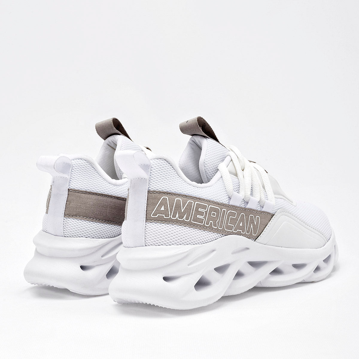 TENIS URBANO JUVENIL AMERICAN FIRE A97 BLANCO GRIS