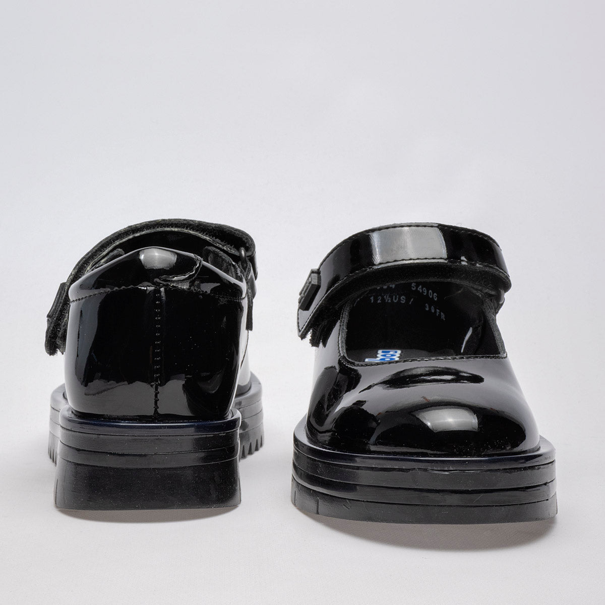 ZAPATO CASUAL NIÑA COQUETA 54906C NEGRO CHAROL