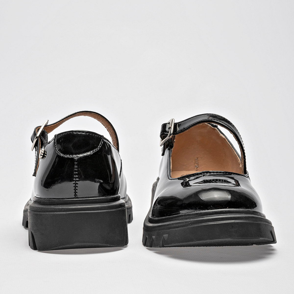 ZAPATO CASUAL NIÑA ELEFANTE 19573 NEGRO CHAROL