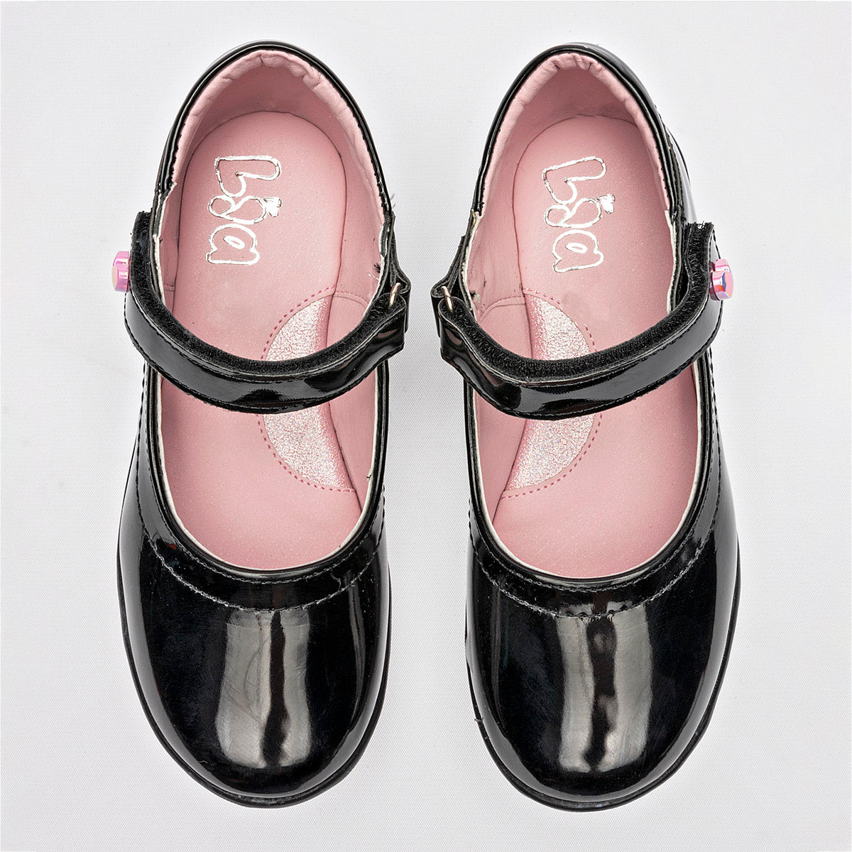 ZAPATO CASUAL NIÑA LIA 05 NEGRO CHAROL