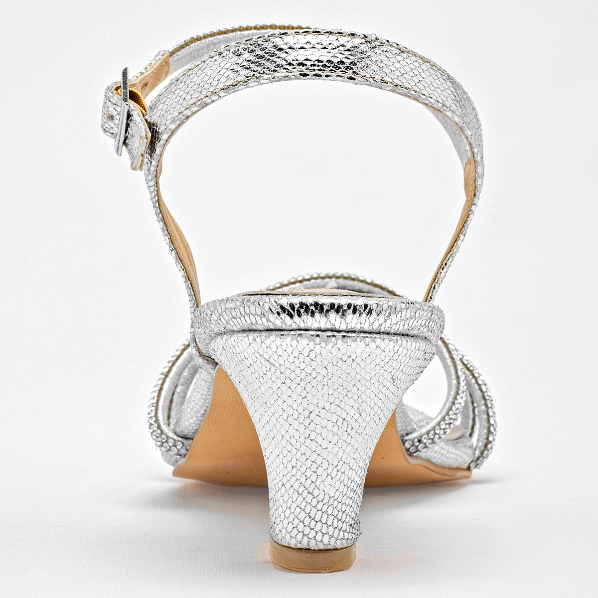 Zapatilla Casual Lady One Mujer Ara0103 Plata Tacon 5 Cm
