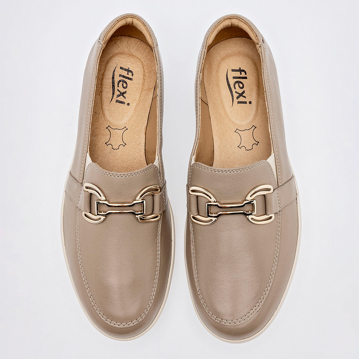 Zapato Casual Piel Flexi Mujer 109411 Beige