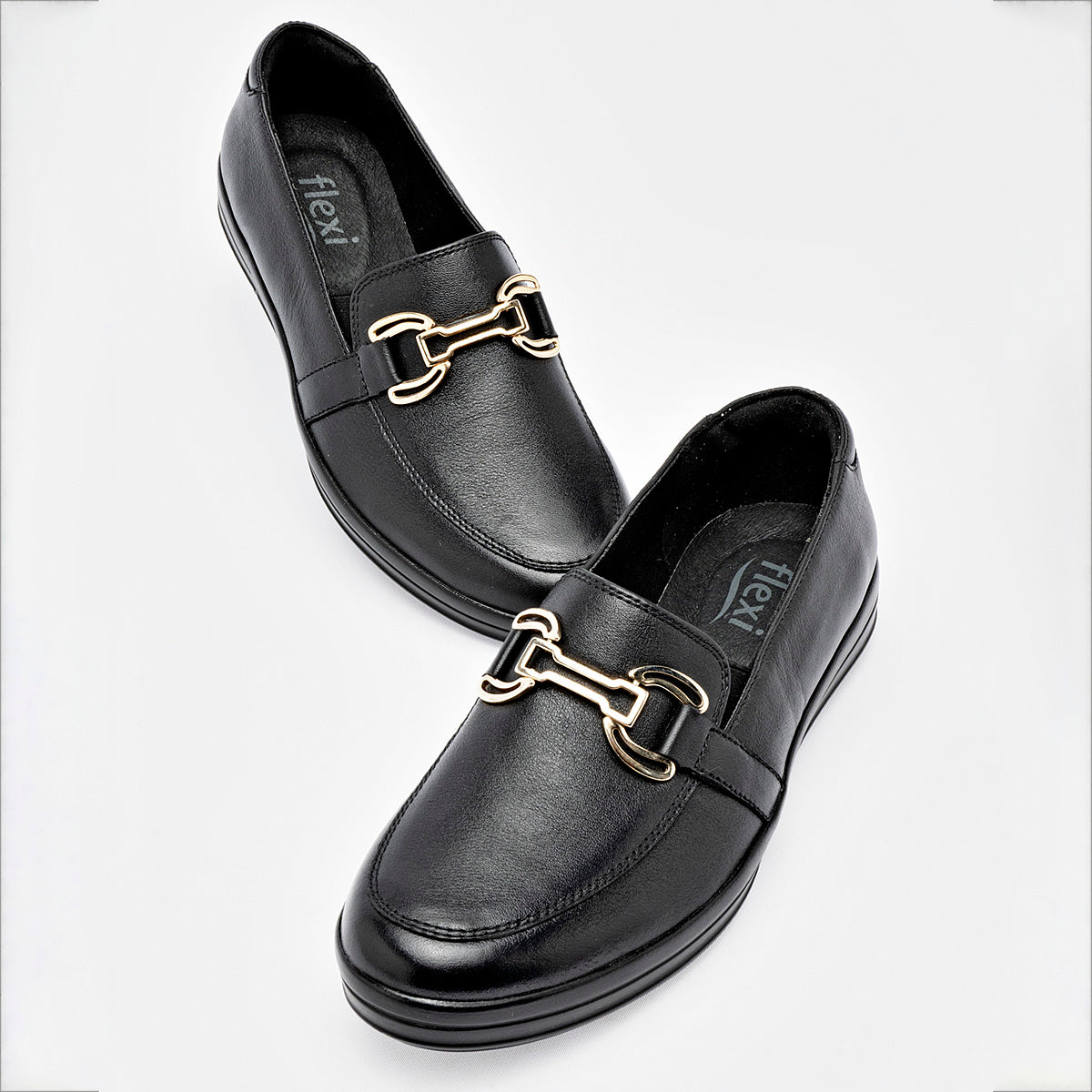 Zapato Casual Piel Flexi Mujer 109411 Negro