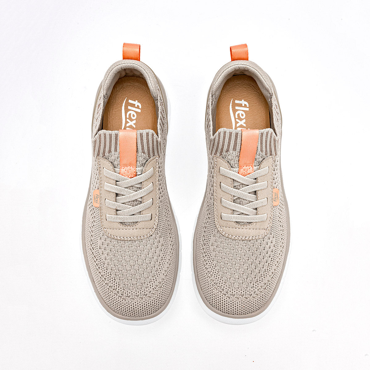 TENIS URBANO MUJER FLEXI 125616 BEIGE