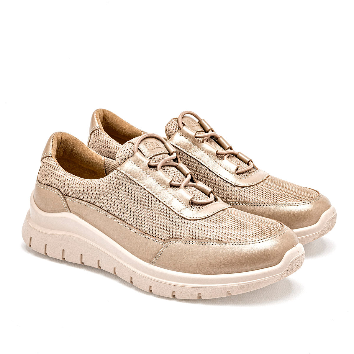 TENIS URBANO MUJER FLEXI 130208 ORO