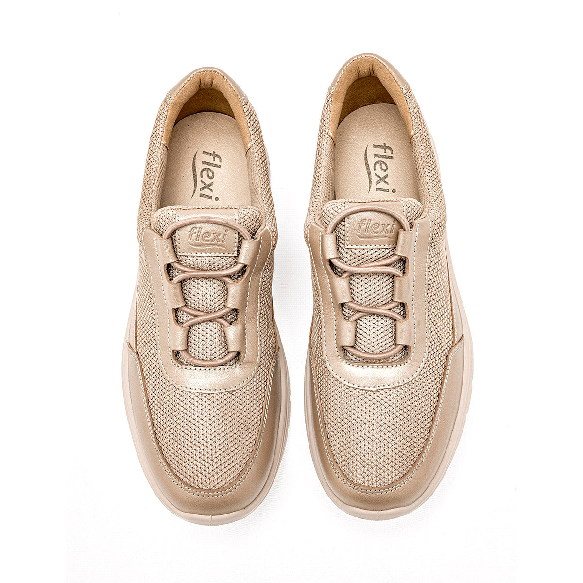 TENIS URBANO MUJER FLEXI 130208 ORO