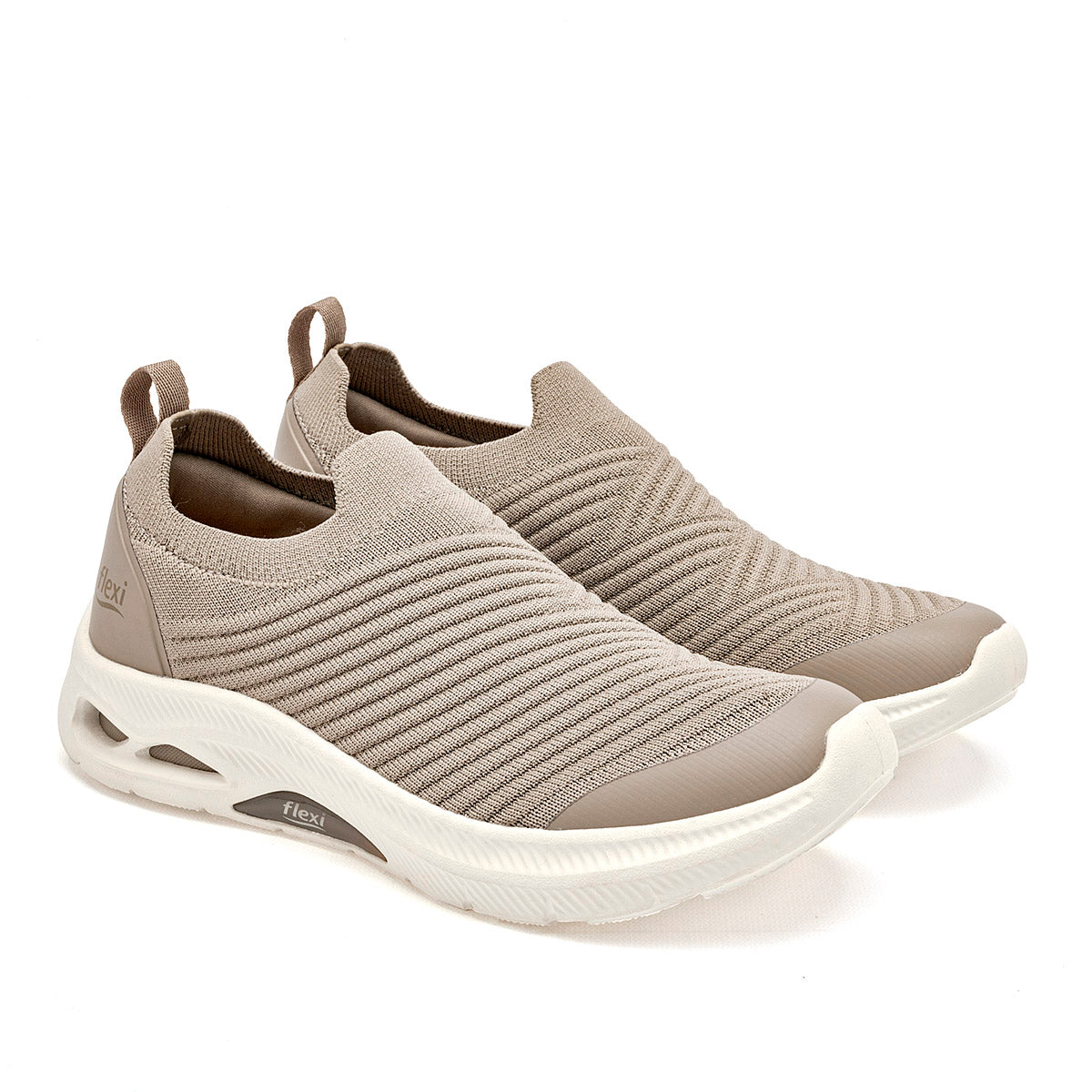 TENIS URBANO MUJER FLEXI 135203 BEIGE