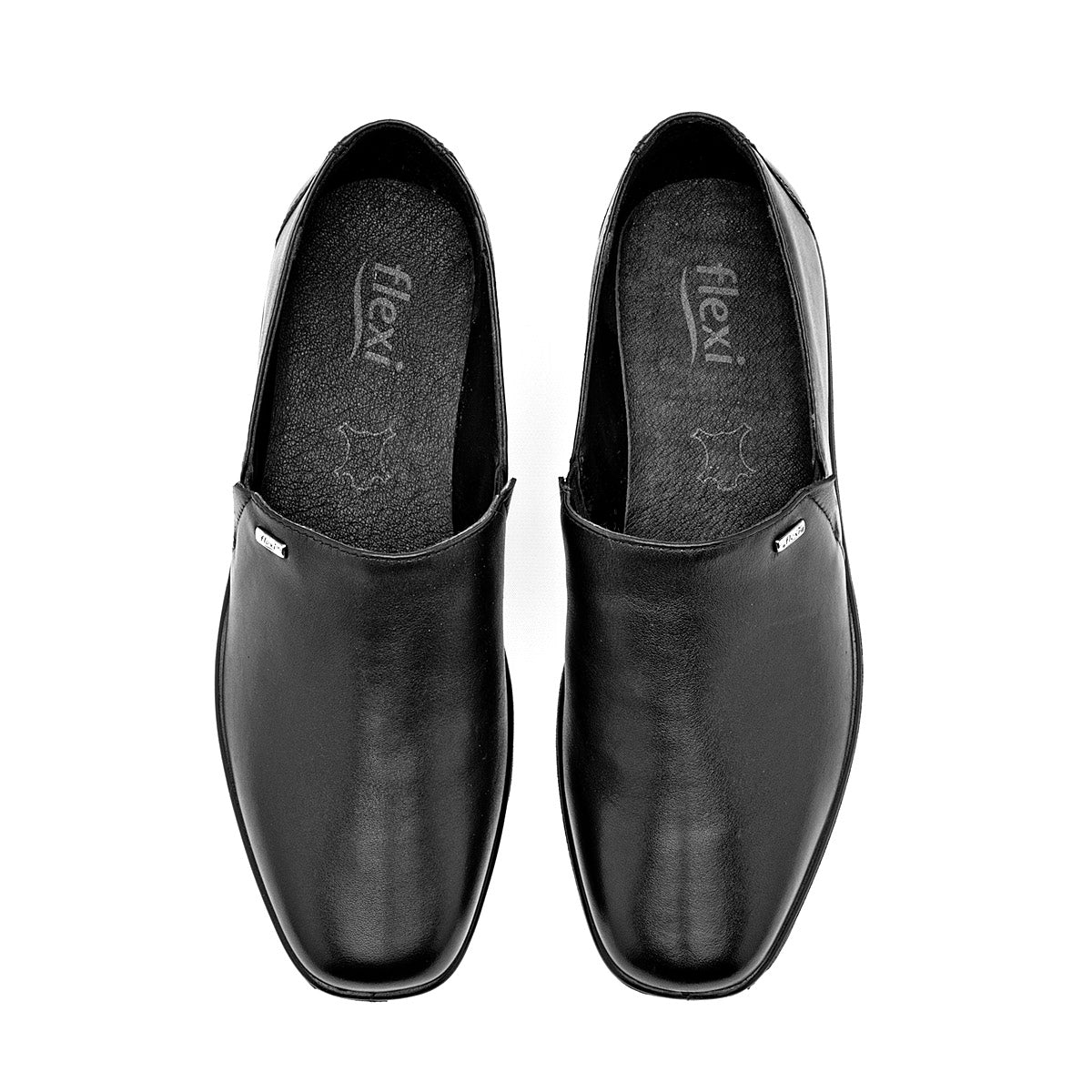 Zapato Plataforma Piel Flexi 136707 Negro Plataforma 4 Cm