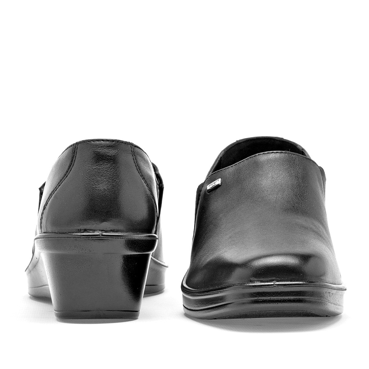 Zapato Plataforma Piel Flexi 136707 Negro Plataforma 4 Cm