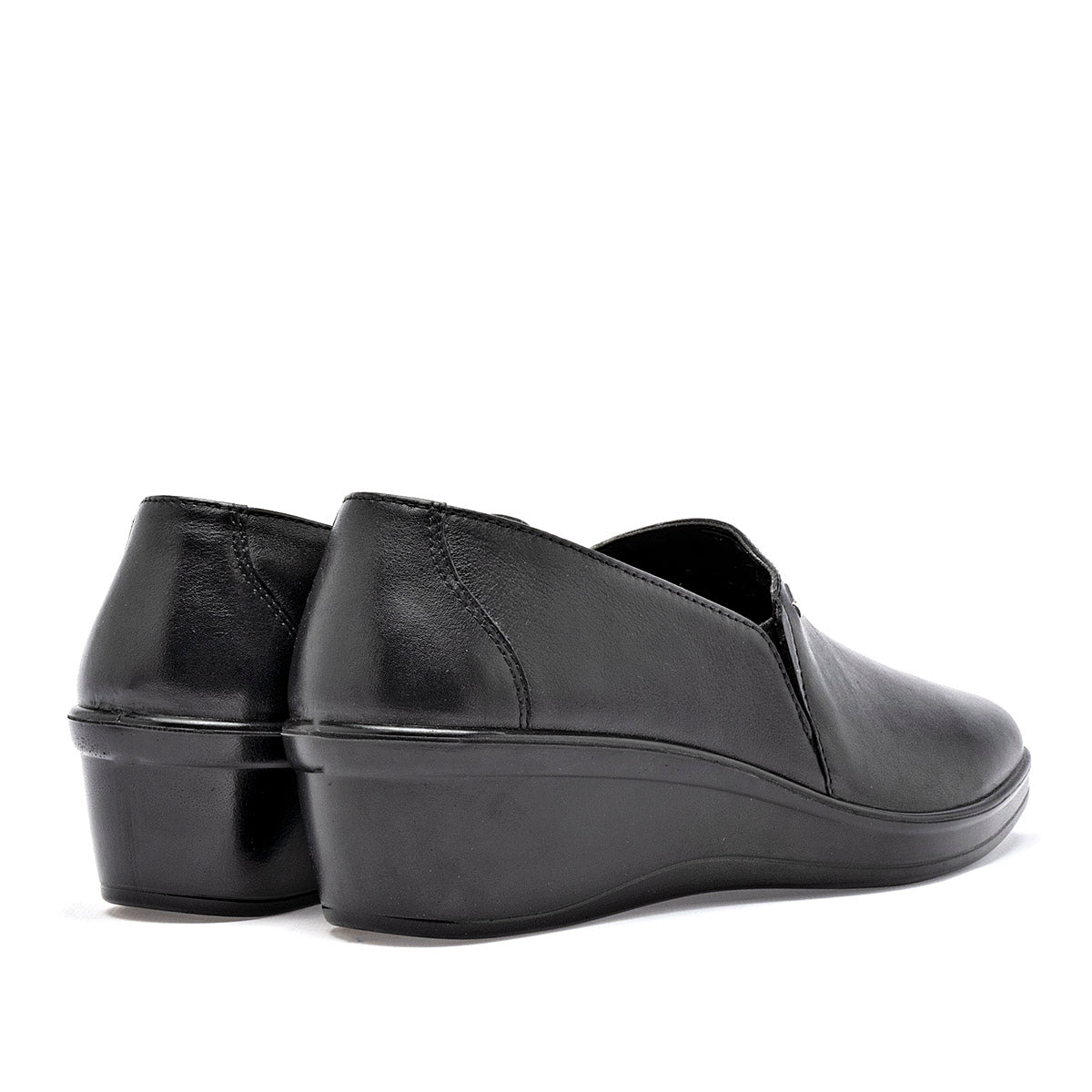 Zapato Plataforma Piel Flexi 136707 Negro Plataforma 4 Cm