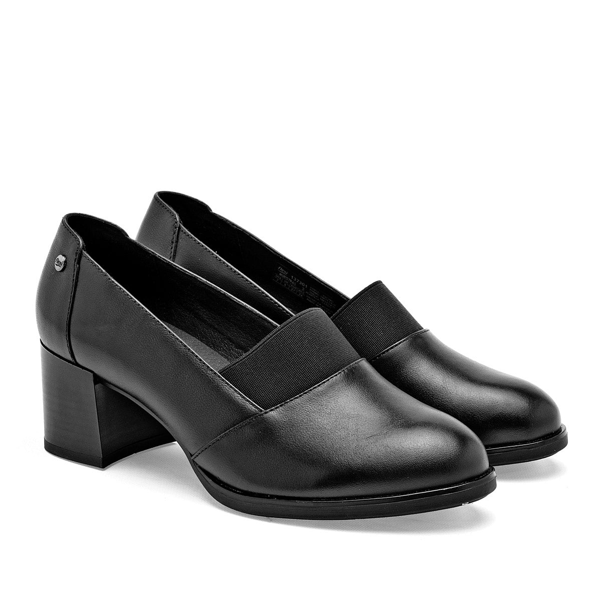 Zapato Tacon Piel Flexi Mujer 137301 Negro Tacon 6 Cm
