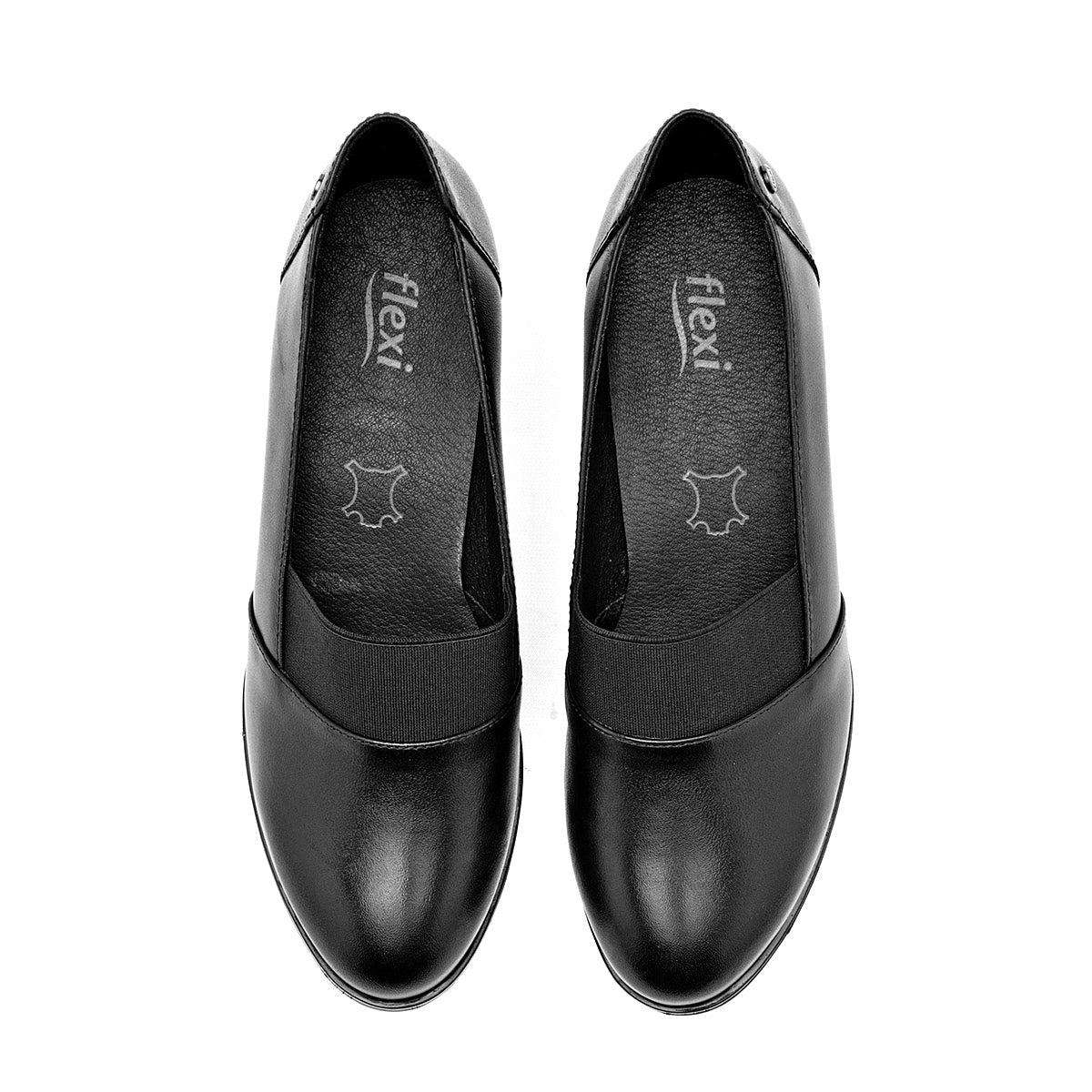 Zapato Tacon Piel Flexi Mujer 137301 Negro Tacon 6 Cm