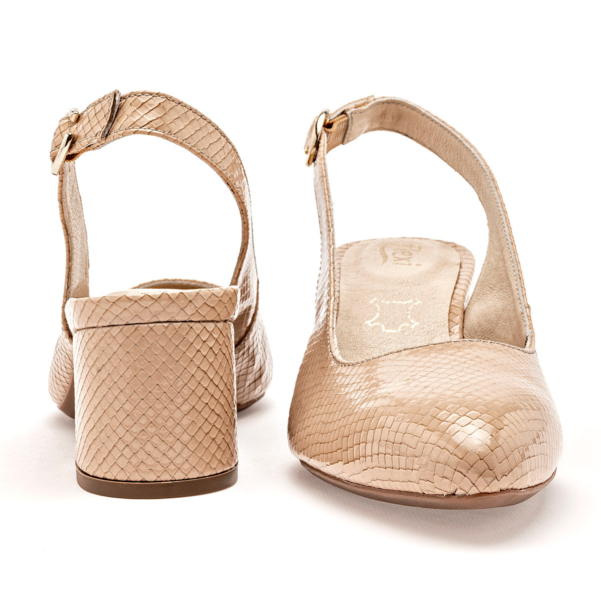 Zapatilla Casual Flexi Mujer 137503 Beige Tacon 6 Cm