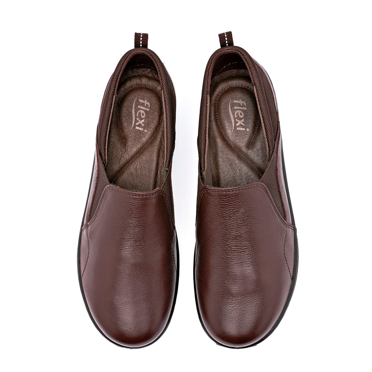Zapato Confort Piel Flexi Mujer 138104 Cafe