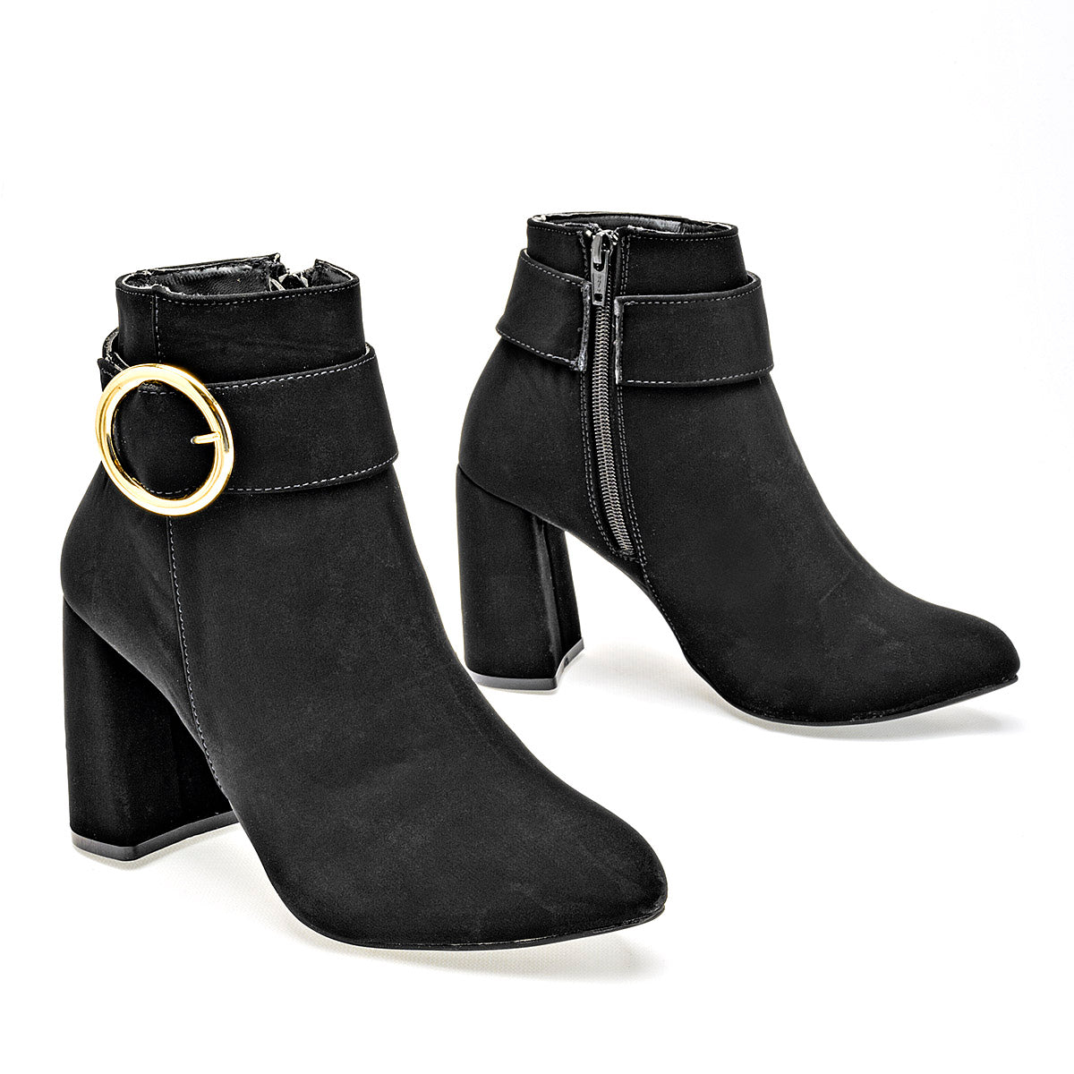 Botin Damita Mujer 108062 Negro Tacon 9 Cm Tubo 11 Cm