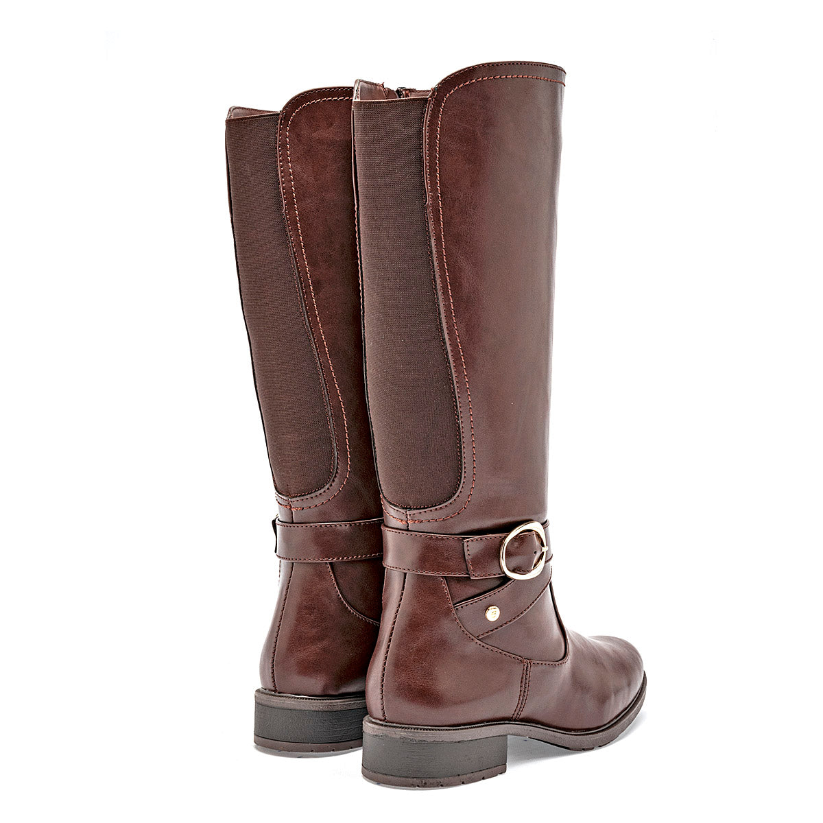 Bota Larga Etnia 1705 Color Cafe Tubo 35 Cm