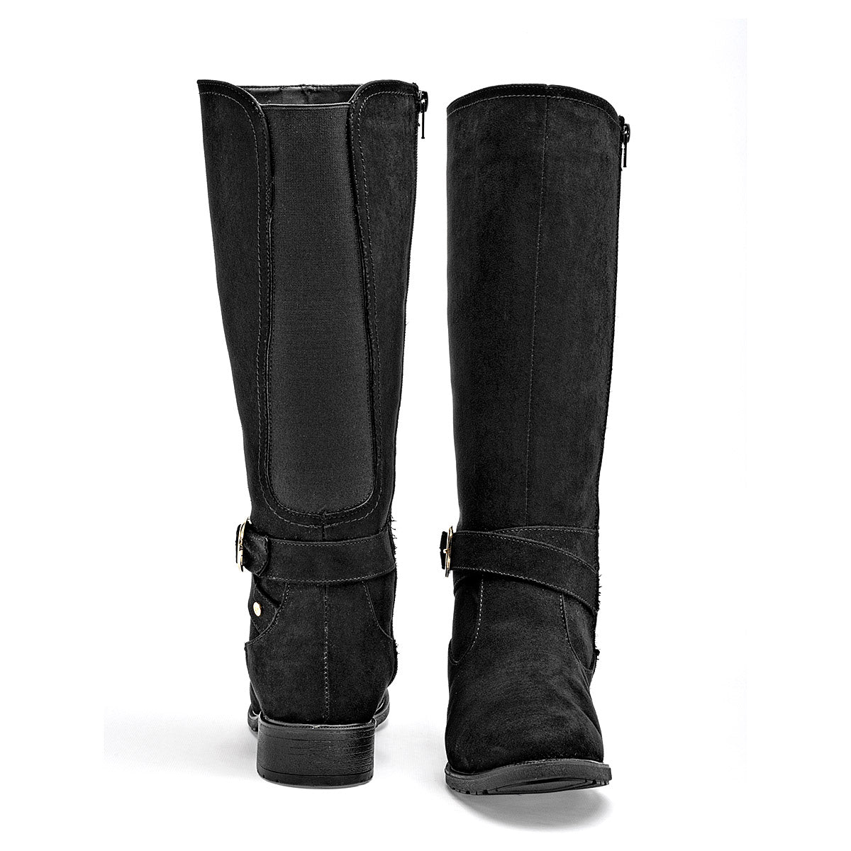 Bota Larga Etnia Para Mujer Color Negro Tubo 35 Cm