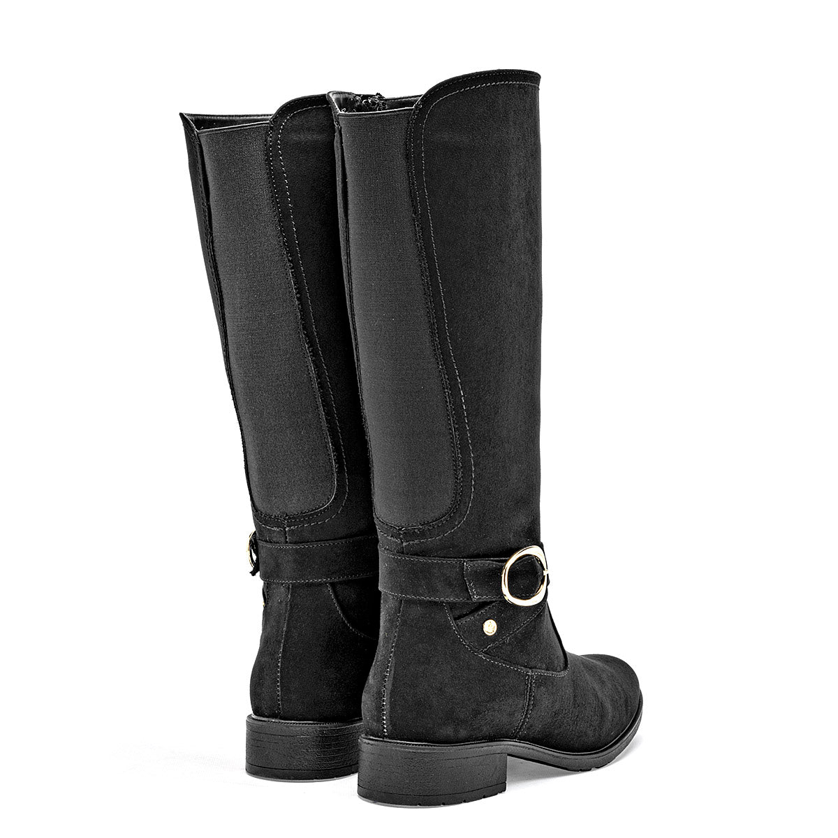 Bota Larga Etnia Para Mujer Color Negro Tubo 35 Cm