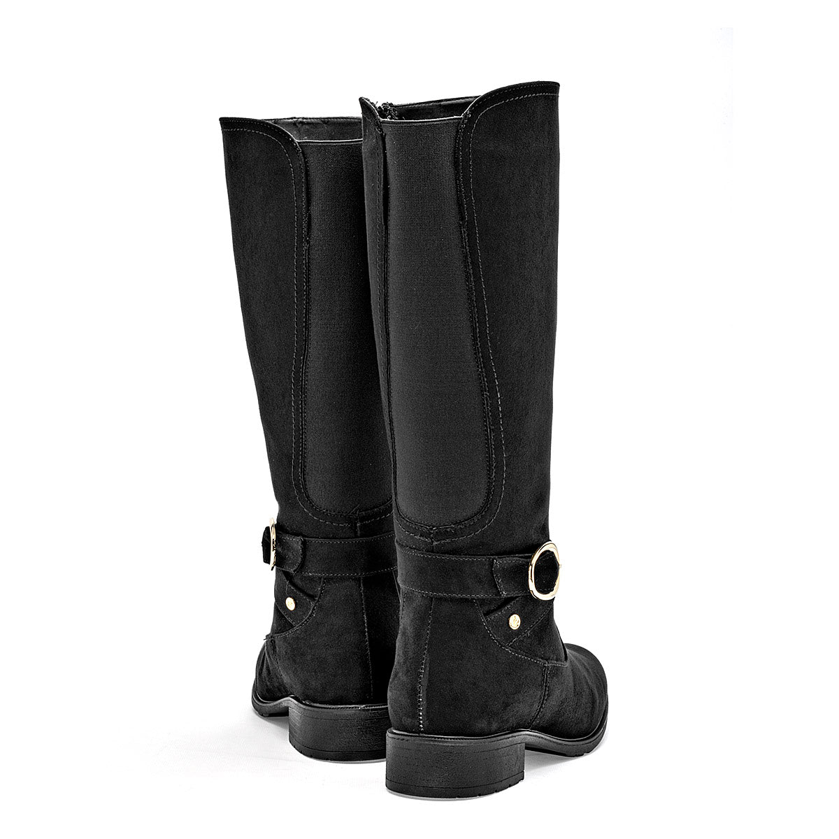 Bota Larga Etnia Para Mujer Color Negro Tubo 35 Cm