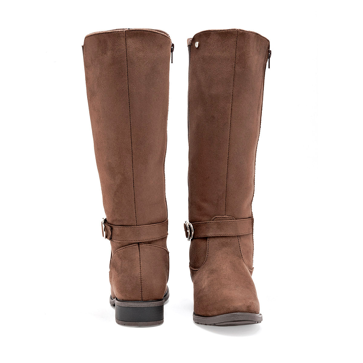 Bota Larga Etnia Para Mujer Color Cafe Tubo 35 Cm