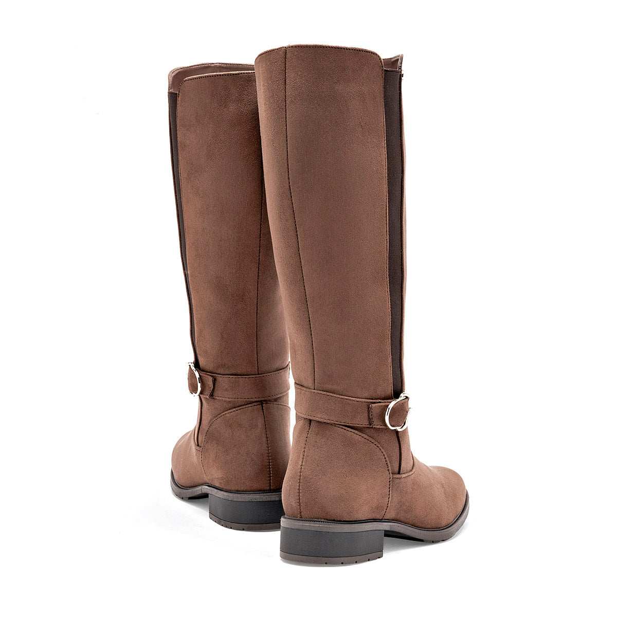 Bota Larga Etnia Para Mujer Color Cafe Tubo 35 Cm