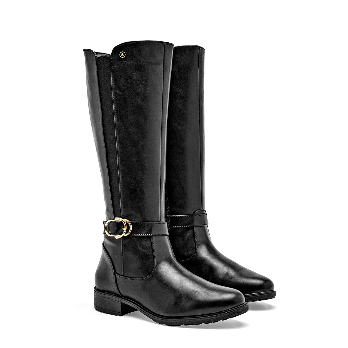 Bota Larga Etnia Para Mujer 1707 Color Negro Tubo 35 Cm